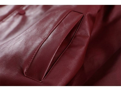 Jacket Men Furry Letter Star Leather Oversized Bomber Coats Couple